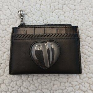 Brighton Black Leather Slim Card Case